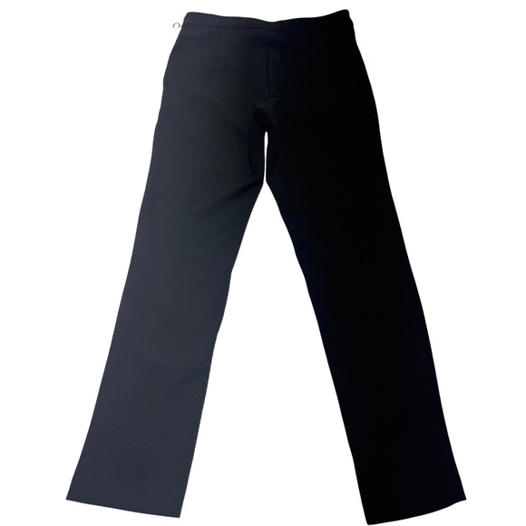H&M Black Pants Straight Leg Zip Detail Size 10 - Picture 2 of 8